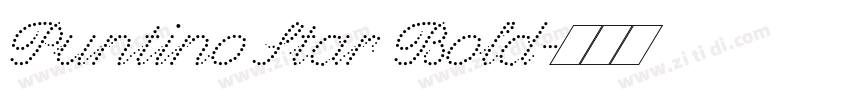 Puntino Star Bold字体转换